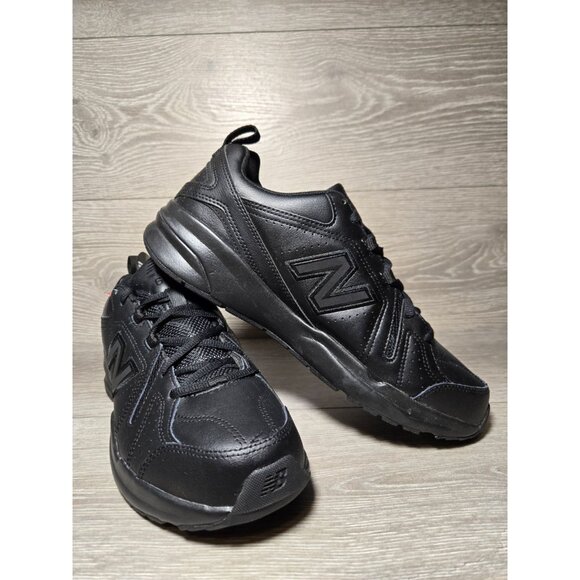 New Balance 608v5 Mens Size 10 Triple Black Slip Resistant - Picture 1 of 10